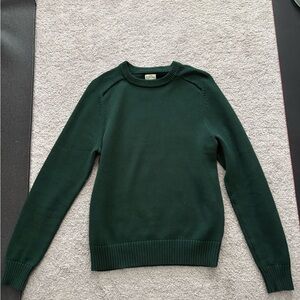 J crew heritage cotton sweater small j crew green